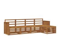 vidaXL Ensembles de canapés 5 pcs Naturel Bois d'Acacia Massif, Salon de Jardin Moderne, canapé modulable, mobilier Acacia, détente Minimaliste, Pratique près de la Piscine