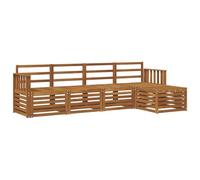 vidaXL Ensembles de canapés 5 pcs Naturel Bois d'Acacia Massif, Salon de Jardin Moderne, canapé modulable, mobilier Acacia, détente Minimaliste, Pratique près de la Piscine