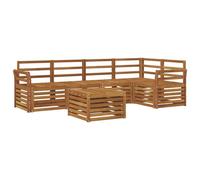 vidaXL Ensembles de canapés 6 pcs Naturel Bois d'Acacia Massif