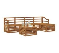 vidaXL Ensembles de canapés 6 pcs Naturel Bois d'Acacia Massif