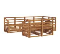 vidaXL Ensembles de canapés 7 pcs Naturel Bois d'Acacia Massif