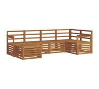 vidaXL Ensembles de canapés 8 pcs Naturel Bois d'Acacia Massif