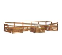 vidaXL Ensembles de canapés 8 pcs Naturel Bois d'Acacia Massif