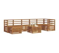 vidaXL Ensemble de canapés 8 pcs Bois d'acacia massif Naturel pour jardin, terrasse