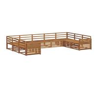 vidaXL Ensembles de canapés 9 pcs Naturel Bois d'Acacia Massif