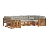 vidaXL Ensembles de canapés avec coussin 6 pcs Gris Naturel et Clair