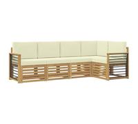 vidaXL Ensembles de canapés Bois d'Acacia Massif, Canapé d'angle Moderne, mobilier de Jardin, chaises Confort pour Patio, Coin terrasse