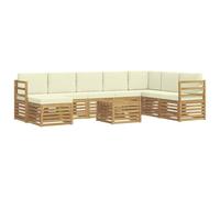 vidaXL Ensembles de canapés Bois d'Acacia Massif, Canapé de Jardin, mobilier d'extérieur Moderne, Ensemble Lounge résistant pour terrasse, Confort assuré