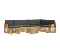 vidaXL Ensembles de canapés Bois d'Acacia Massif, Canapé de Jardin, mobilier d'extérieur Moderne, Ensemble Lounge résistant pour terrasse, Confort assuré