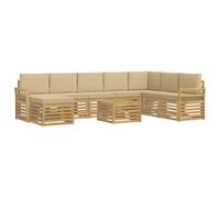vidaXL Ensembles de canapés Bois d'Acacia Massif, Canapé de Jardin, mobilier d'extérieur Moderne, Ensemble Lounge résistant pour terrasse, Confort assuré