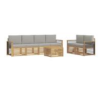 vidaXL Ensembles de canapés Bois d'Acacia Massif, Canapé de Jardin Moderne, Durable, Ensemble Salon extérieur, Coin terrasse, Confort à Fondre