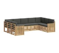 vidaXL Ensembles de canapés Bois d'Acacia Massif, Mobilier de Jardin, Ensemble Lounge Moderne, canapé Solide, sièges sectionnels pour terrasse et Salon
