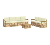 vidaXL Ensembles de canapés Bois d'Acacia Massif, Sofa d'extérieur Moderne, mobilier de Jardin Durable pour se détendre, Style terrasse Tendance