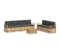 vidaXL Ensembles de canapés Bois d'Acacia Massif, Sofa d'extérieur Moderne, mobilier de Jardin Durable pour se détendre, Style terrasse Tendance