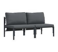 Vidaxl Ensembles De Meubles D'extérieur Avec Coussin Avec Oreiller 2 Pcs Anthracite