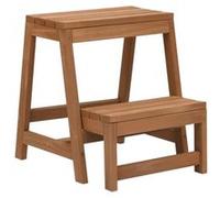 Escabeau pliable Bois de sapin massif vidaXL vidaXL