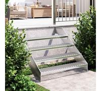 Vidaxl Escalier En Caillebotis 100x24x7 Cm Acier Galvanisé