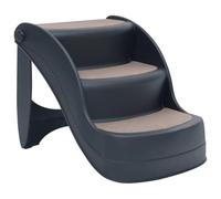 vidaXL Escalier Pliable à 3 Marches pour Chiens Gris Foncé Etape Animaux