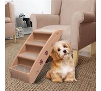 Escaliers Pliables pour Chiens Crème Animaux Voiture Véhicule Canapé vidaXL