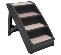 vidaXL Escaliers pliables pour chiens Noir 62x40x49,5 cm
