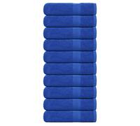vidaXL Essuie-mains 10 pcs bleu 50x100 cm 360 g/m² 100% coton