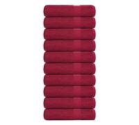 vidaXL Essuie-mains 10 pcs bordeaux 50x100 cm 360 g/m² 100% coton