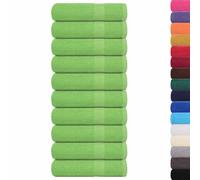 vidaXL Essuie-Mains 10 pcs Vert Pomme 50x100 cm 360 g/m² 100% Coton, essuie-Mains, Serviette de Bain, Ensemble de Serviettes de Bain, Serviette
