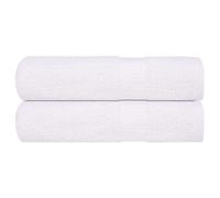 vidaXL Essuie-mains 2 pcs blanc 50x100 cm 360 g/m² 100% coton