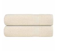 vidaXL Essuie-mains 2 pcs crème 50x100 cm 360 g/m² 100% coton
