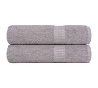 vidaXL Essuie-mains 2 pcs gris 50x100 cm 360 g/m² 100% coton