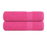 vidaXL Essuie-mains 2 pcs rose 50x100 cm 360 g/m² 100% coton