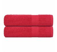 vidaXL Essuie-mains 2 pcs rouge 50x100 cm 360 g/m² 100% coton