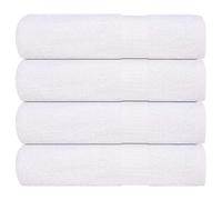 vidaXL Essuie-mains 4 pcs blanc 50x100 cm 360 g/m² 100% coton