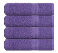 vidaXL Essuie-mains 4 pcs violet 50x100 cm 360 g/m² 100% coton