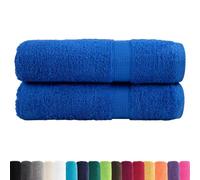 Vidaxl Essuie-Mains De Qualité Supérieure Solund 2 Pcs Bleu 600 G/M² Bleu