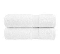 vidaXL Essuie-mains de qualité supérieure SOLUND 2 pcs blanc 600 g/m²