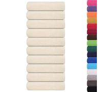 vidaXL Essuie-mains 10 pièces crème 50x100 cm 360 g/m² 100% coton