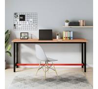 vidaXL Établi 200x55x81,5 cm bois massif de hêtre et métal