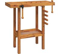 vidaXL Établi avec étaux 92x48x83 cm bois massif acacia