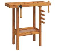 vidaXL Établi avec étaux 92x48x83 cm Bois Massif d'acacia