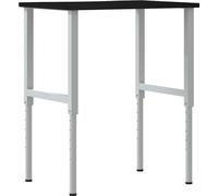 vidaXL Établi brun foncé 80x60x(71,5-98) cm Chêne massif