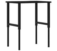 vidaXL Établi brun foncé 80x60x(71,5-98) cm Chêne massif
