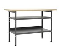 vidaXL Établi 145344 Acier Gris 120 x 60 x 85 cm