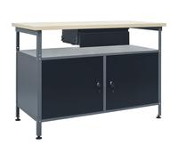 vidaXL établi Noir 120x60x85 cm Acier