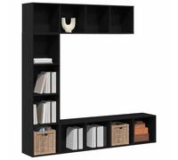 vidaXL Étagère 12 Niveaux 3 pc 36 x 30 x 143 cm Bois d'ingénierie | T'as plein de place pour toutes tes affaires, Change la hauteur pour s'adapter à tes objets,