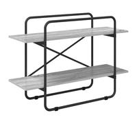 vidaXL Étagère 2 Niveaux 100 x 35 x 70 cm PB Sonoma Gris