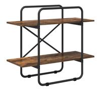 vidaXL Étagère 2 Niveaux 60 x 35 x 70 cm PB Chêne fumé