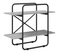 vidaXL Étagère 2 Niveaux 60 x 35 x 70 cm PB Sonoma Gris