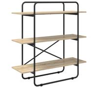 vidaXL Étagère 3 Niveaux 100 x 35 x 105 cm PB Chêne Sonoma