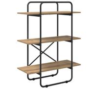 vidaXL Étagère 3 Niveaux 60 x 35 x 105 cm PB Chêne Artisanal